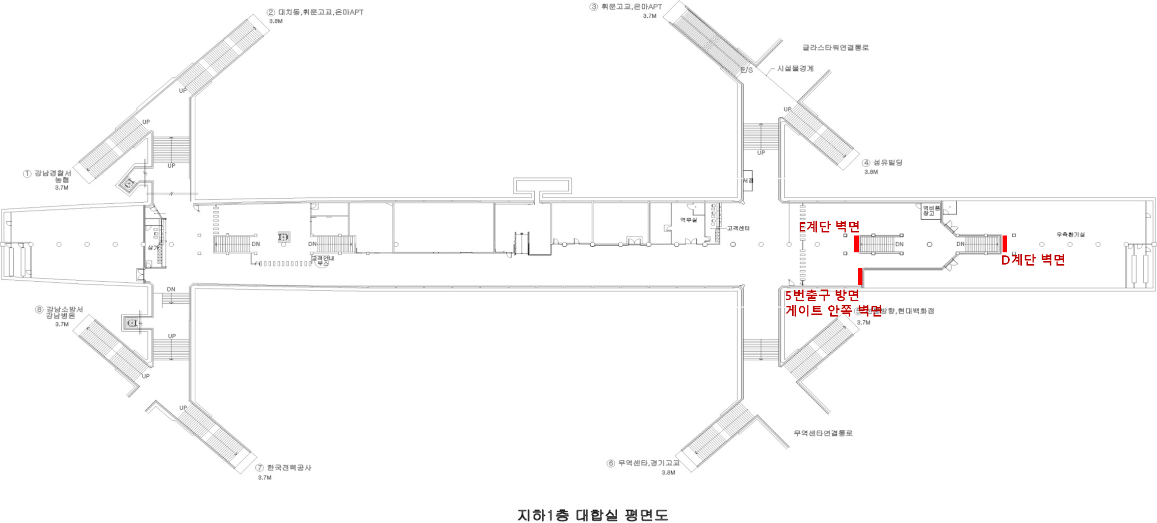 2호선 삼성역 (MAX) 위치도