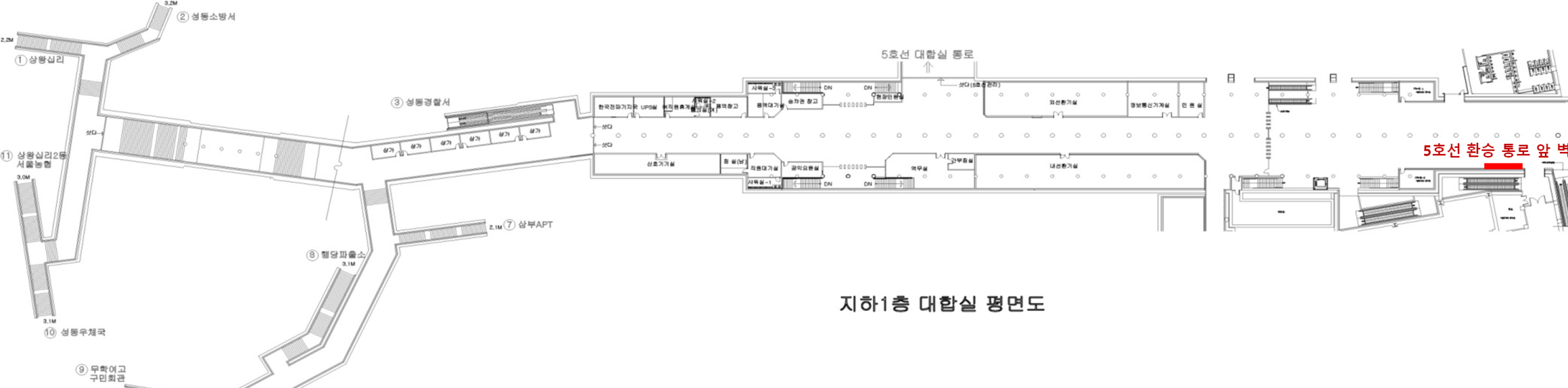2호선 왕십리역 (MAX) 위치도