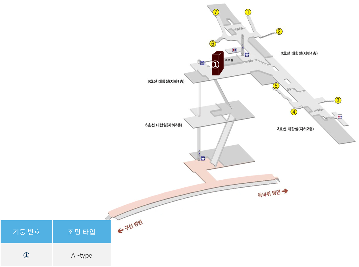 6호선 연신내역 CM보드 위치도